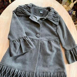 Gracia Fashions Gray 3/4 Peplum Sleeve Jacket